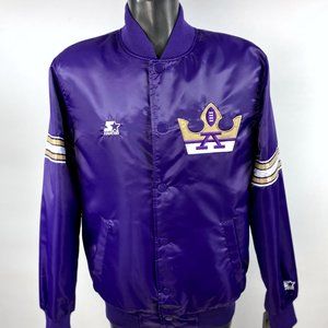 ATLANTA LEGENDS AAF Starter Snap Down Jacket M L XL 2X PURPLE
